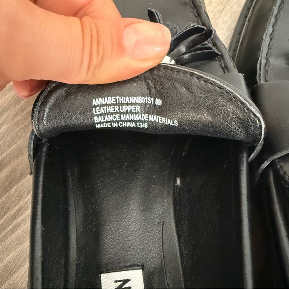 Steve Madden Annabeth genuine leather tassel Loafer black size 8 - Picture 4 of 6